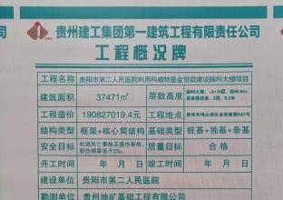 贵阳市第二人民医院利用科威特基金贷款建设脑科大楼项目