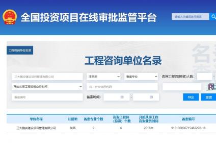 工程咨询单位资格